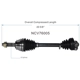 Purchase Top-Quality GSP NORTH AMERICA - NCV76005 - CV Axle Assembly - Front Left pa6