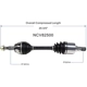 Purchase Top-Quality GSP NORTH AMERICA - NCV82500 - CV Axle Assembly - Front Left pa6