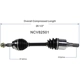 Purchase Top-Quality GSP NORTH AMERICA - NCV82501 - CV Axle Assembly - Front Left pa6