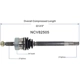 Purchase Top-Quality GSP NORTH AMERICA - NCV82505 - CV Axle Assembly - Front Left pa2