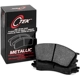 Purchase Top-Quality Front Semi Metallic Pads by CENTRIC PARTS - 102.10950 1