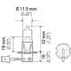 Purchase Top-Quality HELLA - H3-100W - Bulb pa2