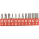 Purchase Top-Quality Metric Hex & Triple Square Screwdriver Bit Set by GENIUS - SB-211MH pa9