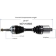 Purchase Top-Quality GSP NORTH AMERICA - NCV10585 - CV Axle Assembly - Front pa6