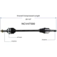 Purchase Top-Quality GSP NORTH AMERICA - NCV47590 - CV Axle Assembly - Rear pa2