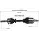 Purchase Top-Quality GSP NORTH AMERICA - NCV69133 - CV Axle Assembly - Front pa3
