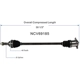 Purchase Top-Quality GSP NORTH AMERICA - NCV69185 - CV Axle Assembly - Rear pa3