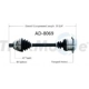 Purchase Top-Quality TRAKMOTIVE - AD8069 - CV Axle Shaft pa2