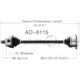 Purchase Top-Quality TRAKMOTIVE - AD8115 - CV Axle Shaft pa2