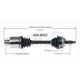 Purchase Top-Quality TRAKMOTIVE - AM8002 - CV Axle Shaft pa2