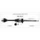 Purchase Top-Quality TRAKMOTIVE - BM8143 - CV Axle Shaft pa1