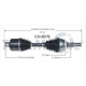 Purchase Top-Quality TRAKMOTIVE - CH8076 - CV Axle Shaft pa3