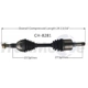 Purchase Top-Quality TRAKMOTIVE - CH8281 - CV Axle Shaft pa2