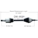 Purchase Top-Quality TRAKMOTIVE - DW8021 - CV Axle Shaft pa3