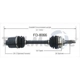 Purchase Top-Quality TRAKMOTIVE - FD8066 - CV Axle Shaft pa3