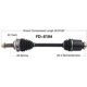 Purchase Top-Quality TRAKMOTIVE - FD8184 - CV Axle Shaft pa7