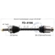 Purchase Top-Quality TRAKMOTIVE - FD8186 - CV Axle Shaft pa2