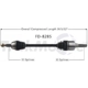 Purchase Top-Quality TRAKMOTIVE - FD8285 - CV Axle Shaft pa2