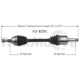 Purchase Top-Quality TRAKMOTIVE - FD8291 - CV Axle Shaft pa2
