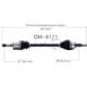 Purchase Top-Quality TRAKMOTIVE - GM8171 - CV Axle Shaft pa2