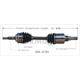 Purchase Top-Quality TRAKMOTIVE - GM8185 - CV Axle Shaft pa2