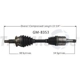 Purchase Top-Quality TRAKMOTIVE - GM8353 - CV Axle Shaft pa2