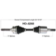 Purchase Top-Quality TRAKMOTIVE - HO8268 - CV Axle Shaft pa6