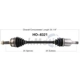 Purchase Top-Quality TRAKMOTIVE - HO8321 - CV Axle Shaft pa2