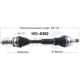 Purchase Top-Quality TRAKMOTIVE - HO8362 - CV Axle Shaft pa3