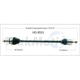 Purchase Top-Quality TRAKMOTIVE - HO8553 - CV Axle Shaft pa2