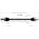 Purchase Top-Quality TRAKMOTIVE - KA8080 - CV Axle Shaft pa2