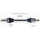 Purchase Top-Quality TRAKMOTIVE - KA8091 - CV Axle Shaft pa2