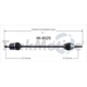 Purchase Top-Quality TRAKMOTIVE - MI8029 - CV Axle Shaft pa2