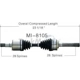 Purchase Top-Quality TRAKMOTIVE - MI8105 - CV Axle Shaft pa2