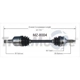 Purchase Top-Quality TRAKMOTIVE - MZ8004 - CV Axle Shaft pa2