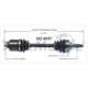 Purchase Top-Quality TRAKMOTIVE - MZ8097 - CV Axle Shaft pa1