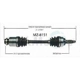 Purchase Top-Quality TRAKMOTIVE - MZ8151 - CV Axle Shaft pa5