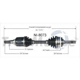 Purchase Top-Quality TRAKMOTIVE - NI8073 - CV Axle Shaft pa2