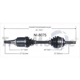 Purchase Top-Quality TRAKMOTIVE - NI8075 - CV Axle Shaft pa3