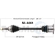 Purchase Top-Quality TRAKMOTIVE - NI8261 - CV Axle Shaft pa2