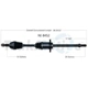 Purchase Top-Quality TRAKMOTIVE - NI8452 - CV Axle Shaft pa2