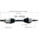 Purchase Top-Quality TRAKMOTIVE - SK8058 - CV Axle Shaft pa1