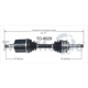 Purchase Top-Quality TRAKMOTIVE - TO8029 - CV Axle Shaft pa2