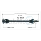 Purchase Top-Quality TRAKMOTIVE - TO8036 - CV Axle Shaft pa1