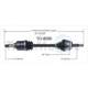 Purchase Top-Quality TRAKMOTIVE - TO8090 - CV Axle Shaft pa3