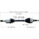 Purchase Top-Quality TRAKMOTIVE - TO8103 - CV Axle Shaft pa3