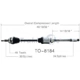 Purchase Top-Quality TRAKMOTIVE - TO8184 - CV Axle Shaft pa2