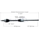 Purchase Top-Quality TRAKMOTIVE - TO8201 - CV Axle Shaft pa2
