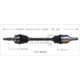 Purchase Top-Quality TRAKMOTIVE - TO8204 - CV Axle Shaft pa3