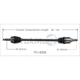Purchase Top-Quality TRAKMOTIVE - TO8205 - New CV Shaft pa1